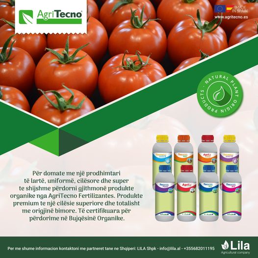 Për #domate me një prodhimtari të lartë, uniformë, cilësore dhe super te shijshme përdorni gjithmonë produkte organike nga #AgriTecno  Produkte premium te një cilësie superiore dhe totalisht me origji…